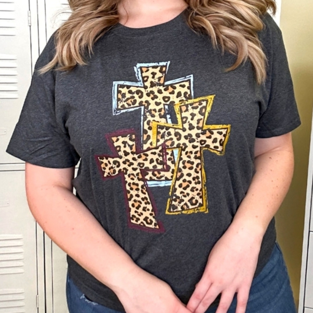 NEW Cross Leopard Tee
